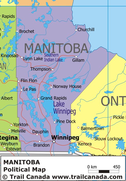 Map of Manitoba
